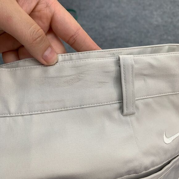 Nike Golf Pants Mens 34 Beige Dri Fit Tech Flat Front Quick Dry Performance - Picture 11 of 15